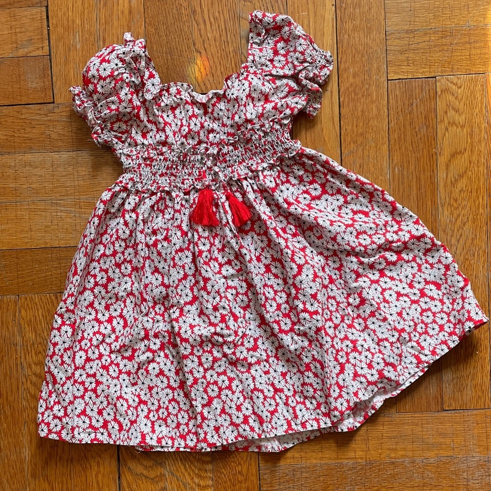 MAYORAL floral print cotton dress, size 4/104 cm